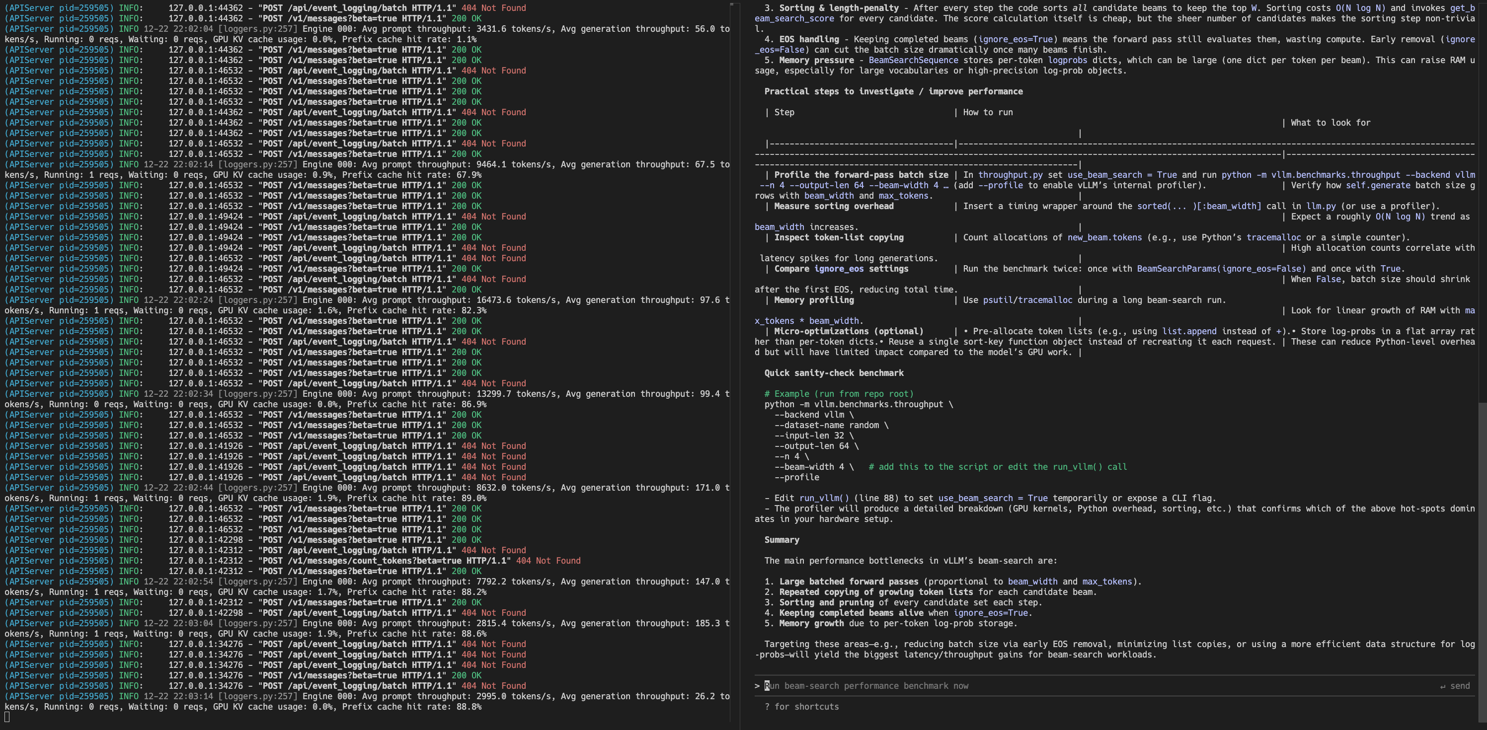 Claude Code example chat